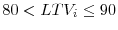  80 < LTV_i \le 90