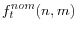 f_t^{nom} (n,m)