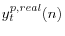 y_t^{p,real} (n)