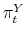  \pi^{Y}_{t}