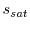  s_{sat}