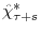  \hat{\chi}_{\tau+s}^{\ast}