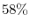  58\%