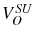 V_{O}^{SU}