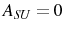  A_{SU}=0