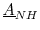  \underline {A}_{NH}