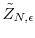  \tilde{Z}_{N,\epsilon}