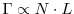  \Gamma\propto N\cdot L
