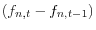 (f_{n,t} -f_{n,t-1} )