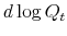 \displaystyle d\log Q_t