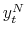  y_{t}^{N}