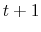  t+1