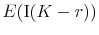 E({\rm I}(K-r))