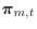  \boldsymbol{\pi}_{m,t}