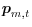  \boldsymbol{p}_{m,t}