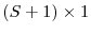  (S+1)\times1