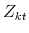  Z_{kt}
