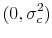 \displaystyle (0, \sigma_c^2)
