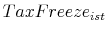  TaxFreeze_{ist}