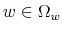  w\in\Omega_{w}
