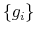  \left\{ g_{i}\right\} 