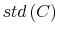  {\small std}\left( C\right) 