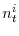  n_{t}^{i}