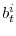  % b_{t}^{i}
