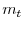  m_{t}