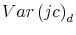 \displaystyle Var\left( jc\right) _{d}