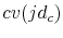  cv(jd_{c})