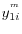 y_{1i}^{^m} 