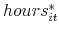  hours_{it}^{\ast }
