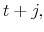  t+j,