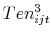  Ten_{ijt}^{3}