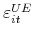  \varepsilon _{it}^{UE}
