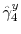  \hat{\gamma}_{4}^{y}