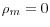 \rho _m =0