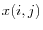 x(i,j)