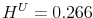  H^U = 0.266