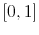  [0, 1]