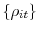 \left\{ \rho_{it}\right\} 