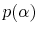 p(\alpha)