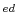  ^{ed}