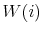  W(i)
