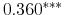  0.360^{***} 