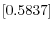 \left[ 0.5837\right]