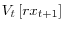 V_{t}\left[ rx_{t+1}\right] 