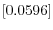 \left[ 0.0596\right] 