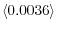 \langle 0.0036\rangle 